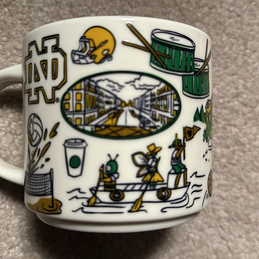 Starbucks Notre Dame Campus mug.  Brand new unused in box with SKU - Picture 5 of 9
